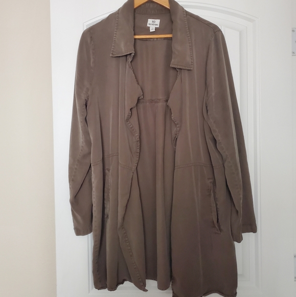 ๐ฒ Tentree Women's Echo Lightweight Tencel Jacket in Olive, Large - Picture 3 of 11